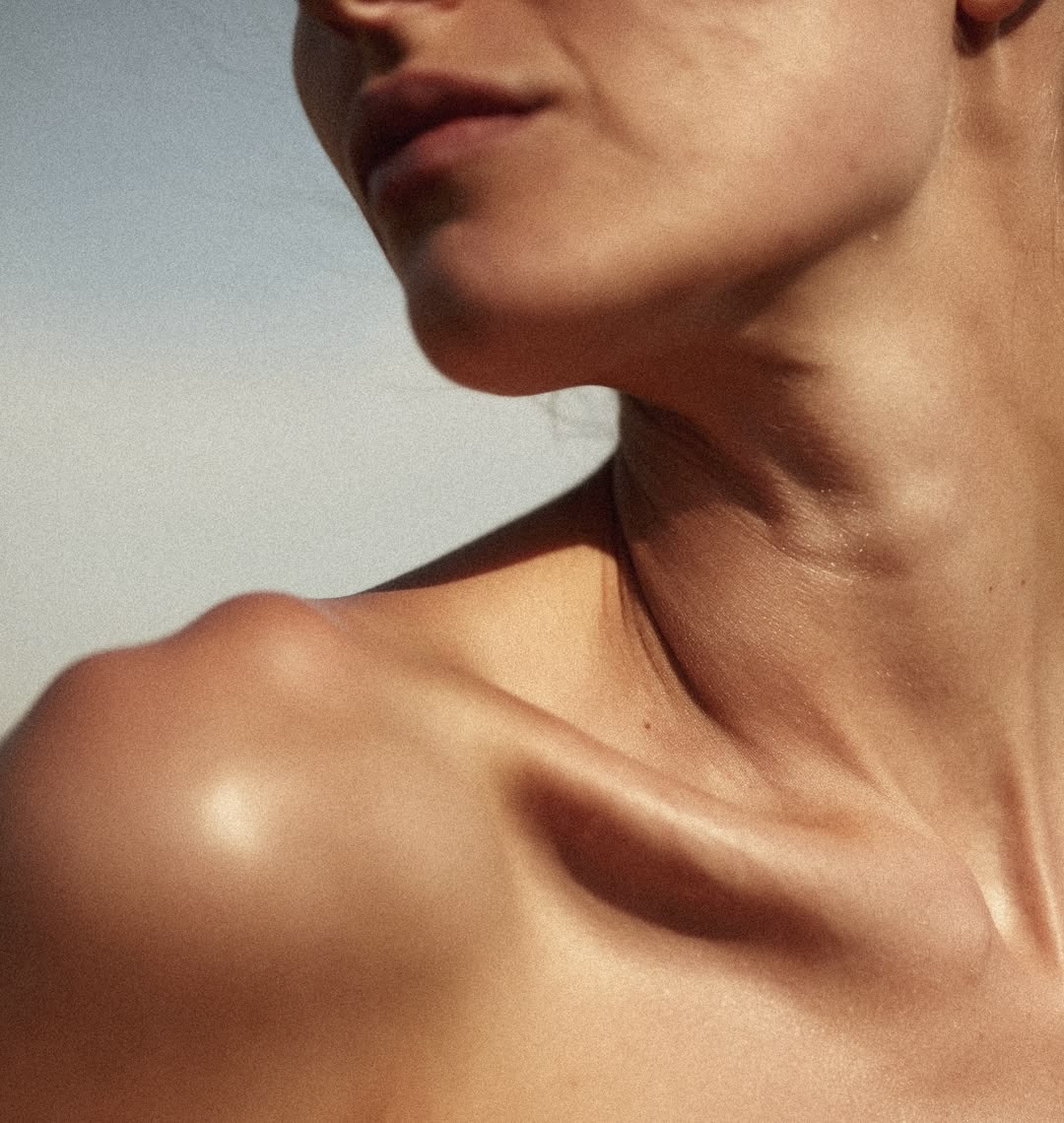 Healing Aesthetics patient with refreshed, lifted skin after neck rejuvenation